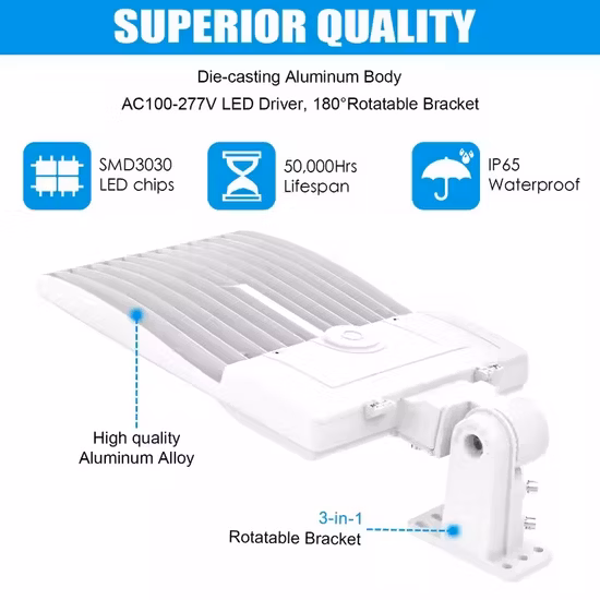 LED Shoebox Street Light 200W 300W 400W Outdoor Parking Area Lights